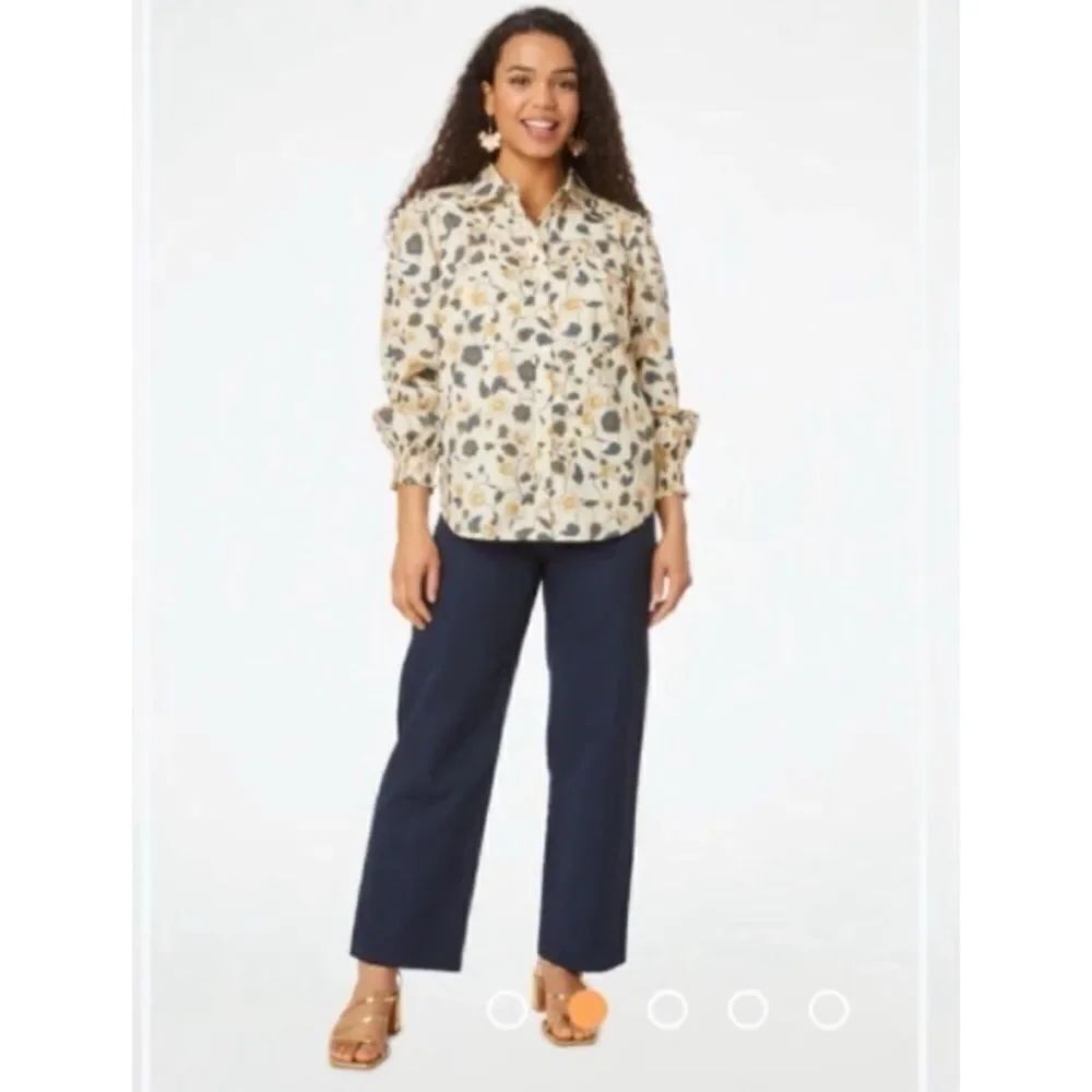 Roller Rabbit Evandra Floral Noemie Top Bohemian
Floral Cotton Size M